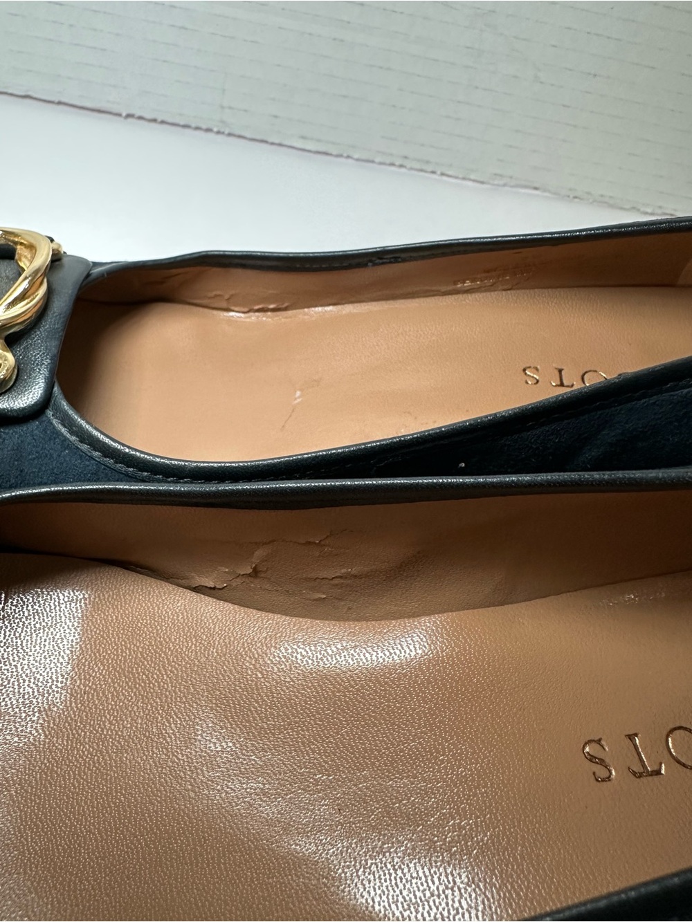 TALBOTS Women’s Teal Blue Suede Gold Buckle Trim Classic Low Block Heels- Size 8 - Picture 9 of 13